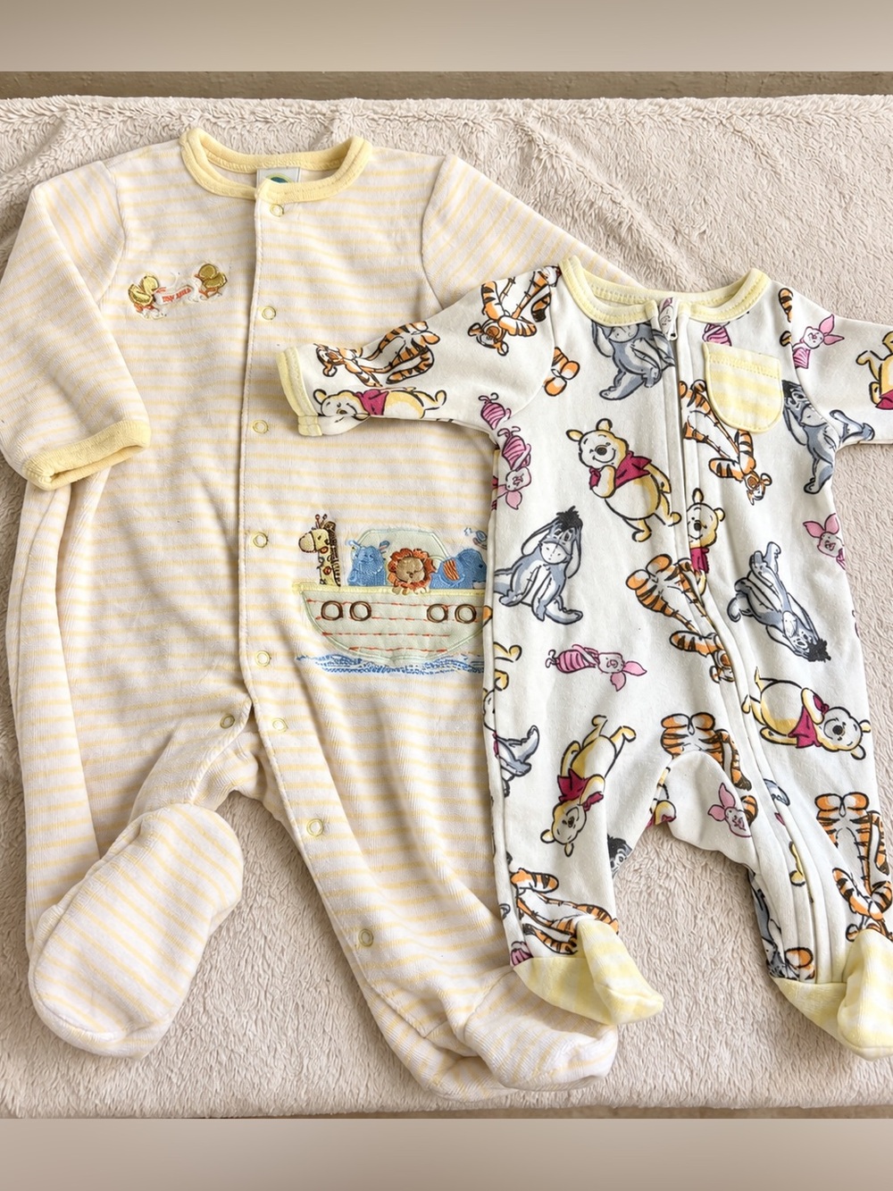 Disney Winnie the Pooh + Little Me Noah’s Ark Baby Bundle | Preemie–3M